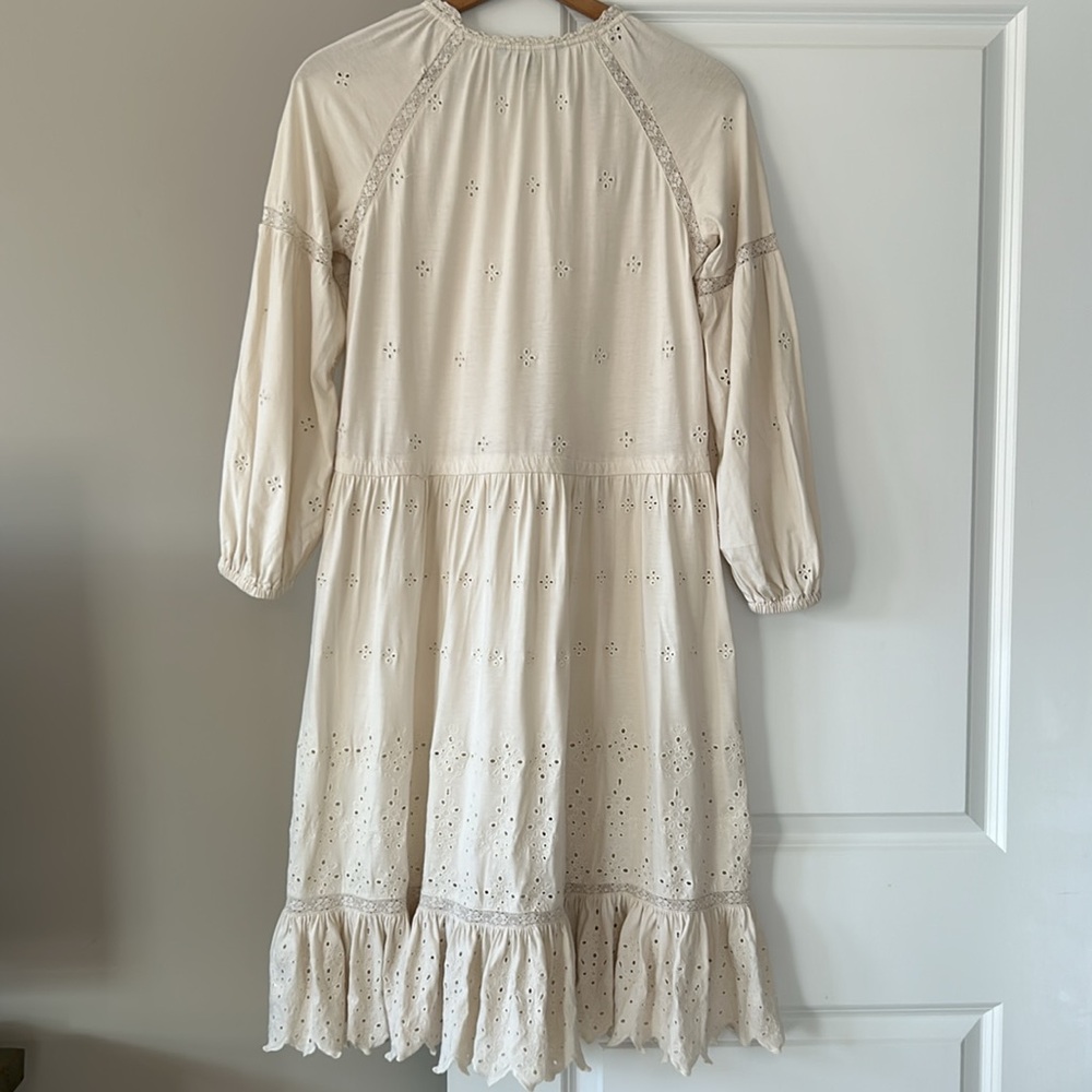 Lauren RL Black Label Cottagecore Romantic Eyelet Lace Dress w MEASUREMENTS! - Picture 13 of 16